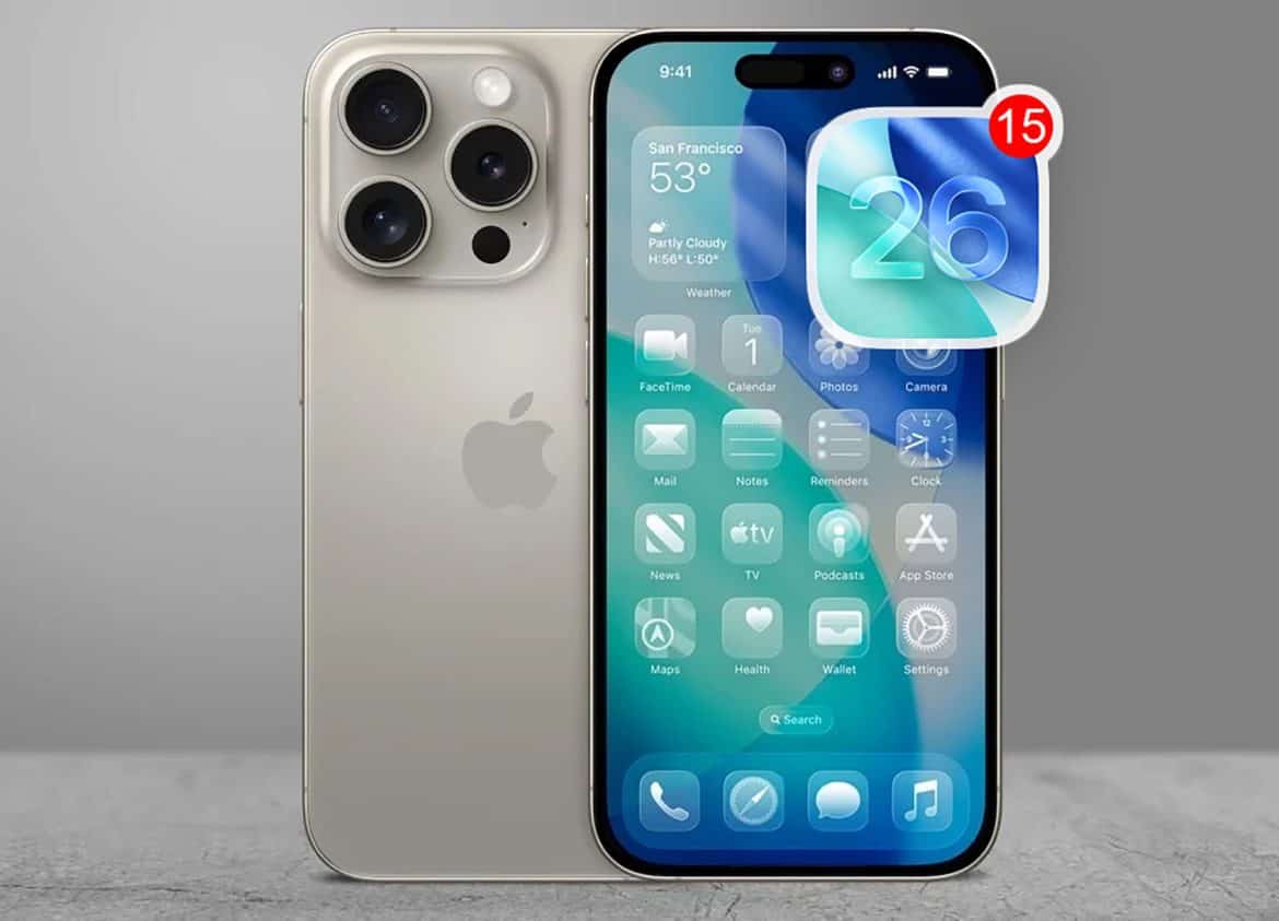 iOS 26 يطلق تصميم الزجاج السائل لـ iPhone 11+